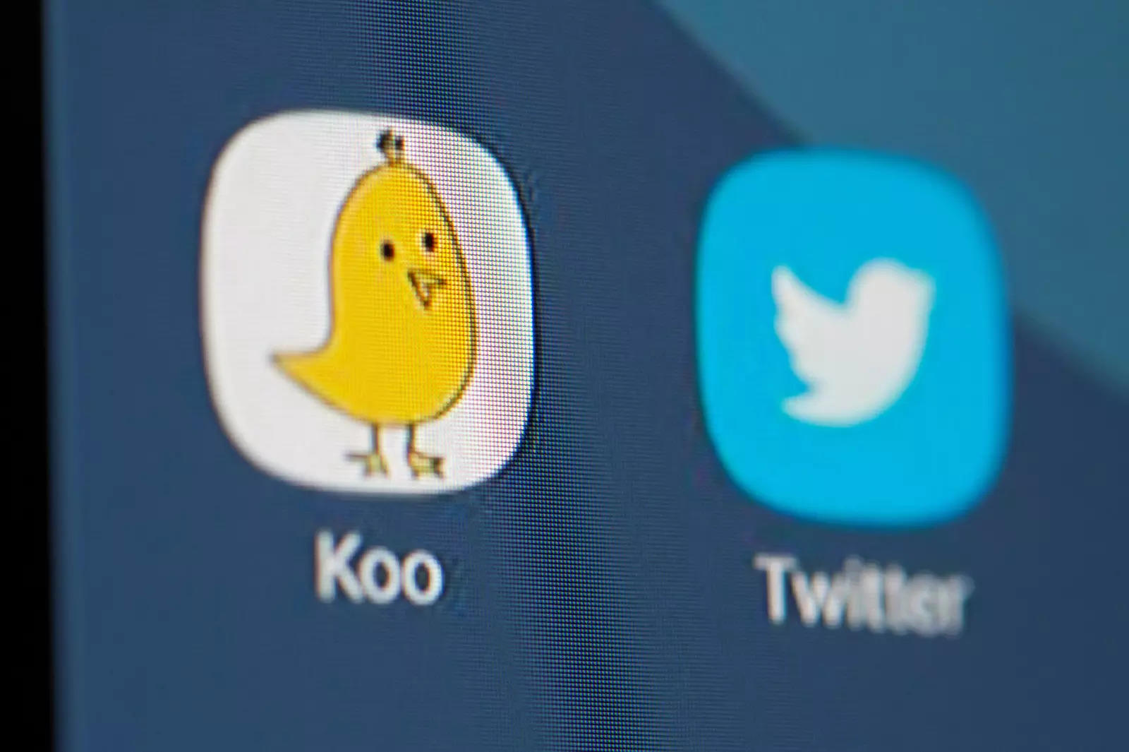 FILE PHOTO: Twitter and Koo app logos are seen on smartphone in this illustration taken